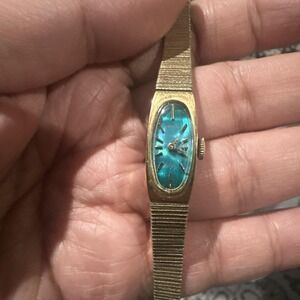 Works VTG Wittnauer By Longines Ladies Green Dial Manual Wind Watch 10mm 6.5"